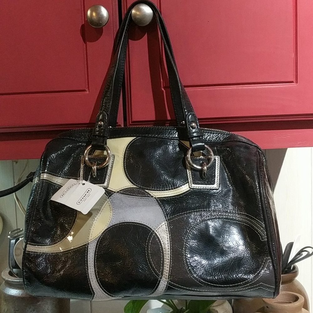 Coach Inlaid C Convertible Signature Satchel - Picture 2 of 8